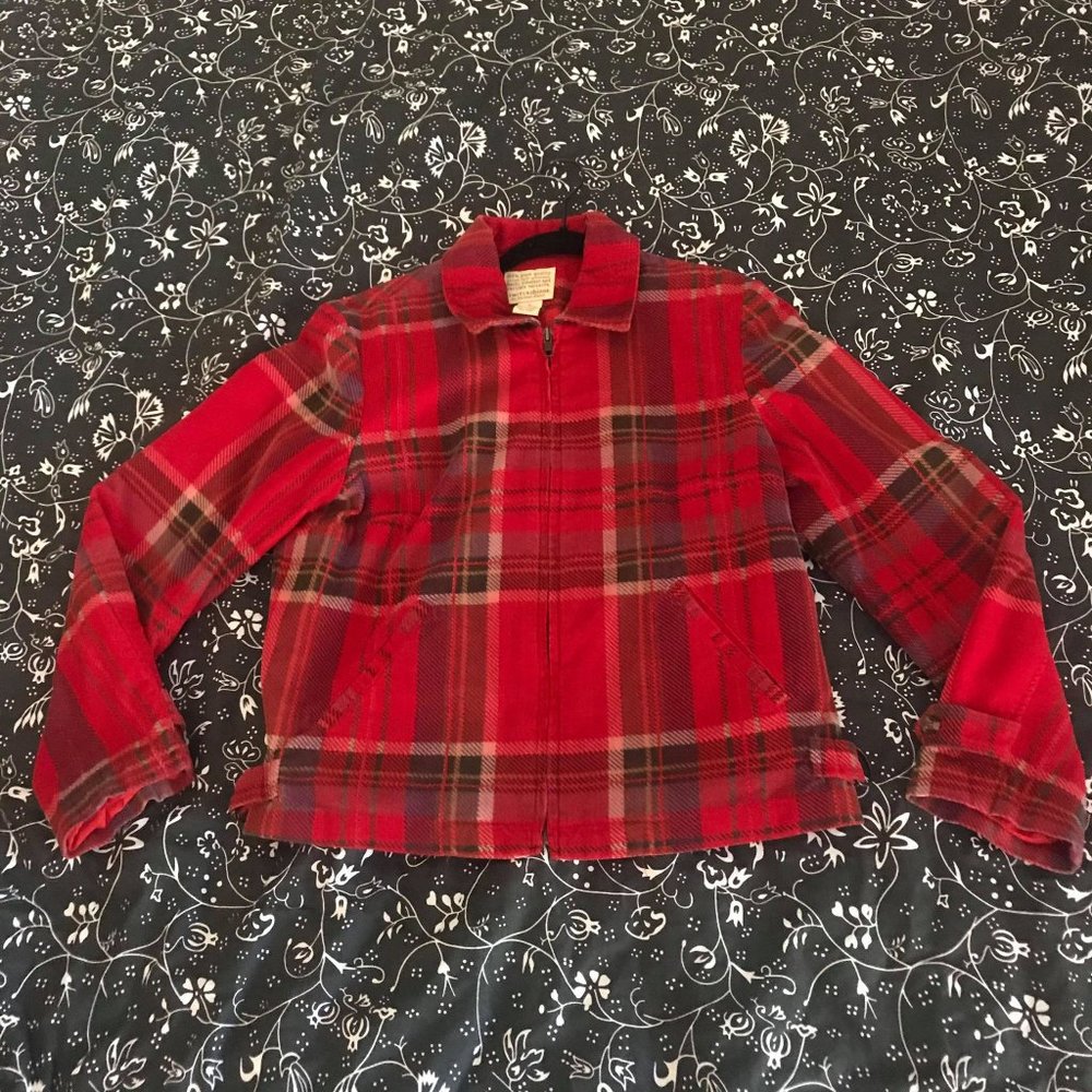 100% Cotton Red Twill Chinos Jacket